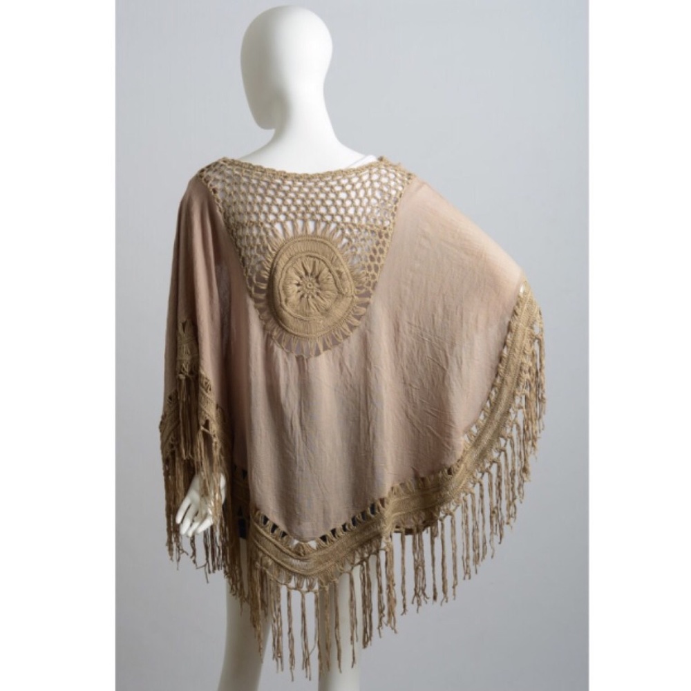 Last 1 ! New Tangier Boho macramé kimono Cardi - Picture 7 of 7